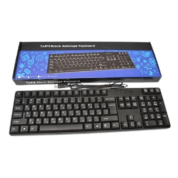 TJ-818 Black Antelope Wired Keyboard Black