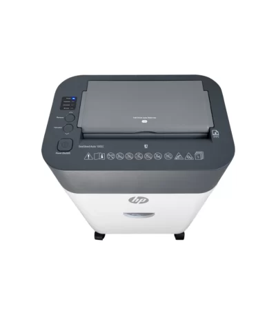 HP OneShred Auto 100CC – Auto Feed 100 Sheets, 9-Sheet Manual Cross-Cut Shredder