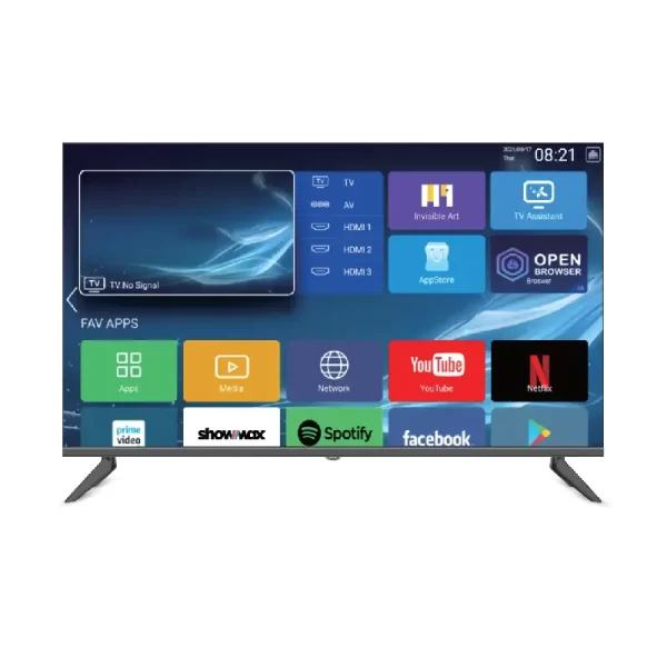 Vision Plus 43″ Frameless Smart Android Full HD LED TV – VP8843SF