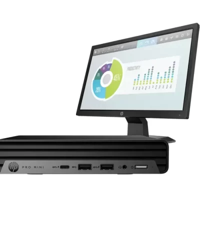 HP Pro Mini 400 G9 PC Core i7 14th Gen – 8GB RAM, 512GB SSD with 22-Inch Monitor