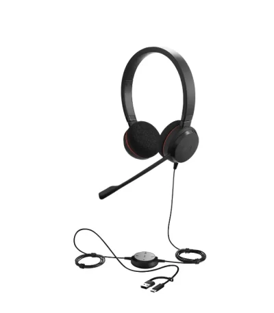Jabra Evolve 20 Stereo Headset USB-C/A (Microsoft Version)