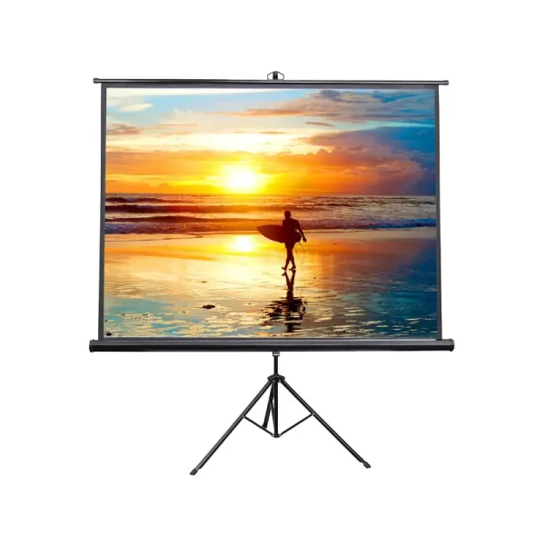 Lightwave 240cm x 240cm Tripod Projector Screen – Portable 120” Presentation Display