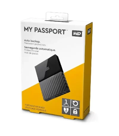 WD 1TB My Passport Portable External Hard Drive – USB 3.0 Backup Storage